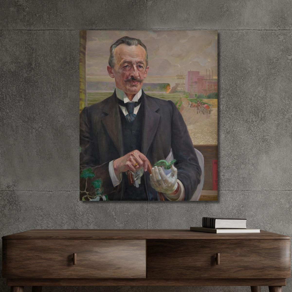 Portrait Of Józef Sare Vice-President Of The City Of Krakow Jacek Malczewski jml90 canvas print 