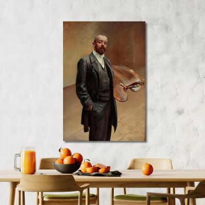 Self-Portrait With Palette Jacek Malczewski jml114 canvas print 