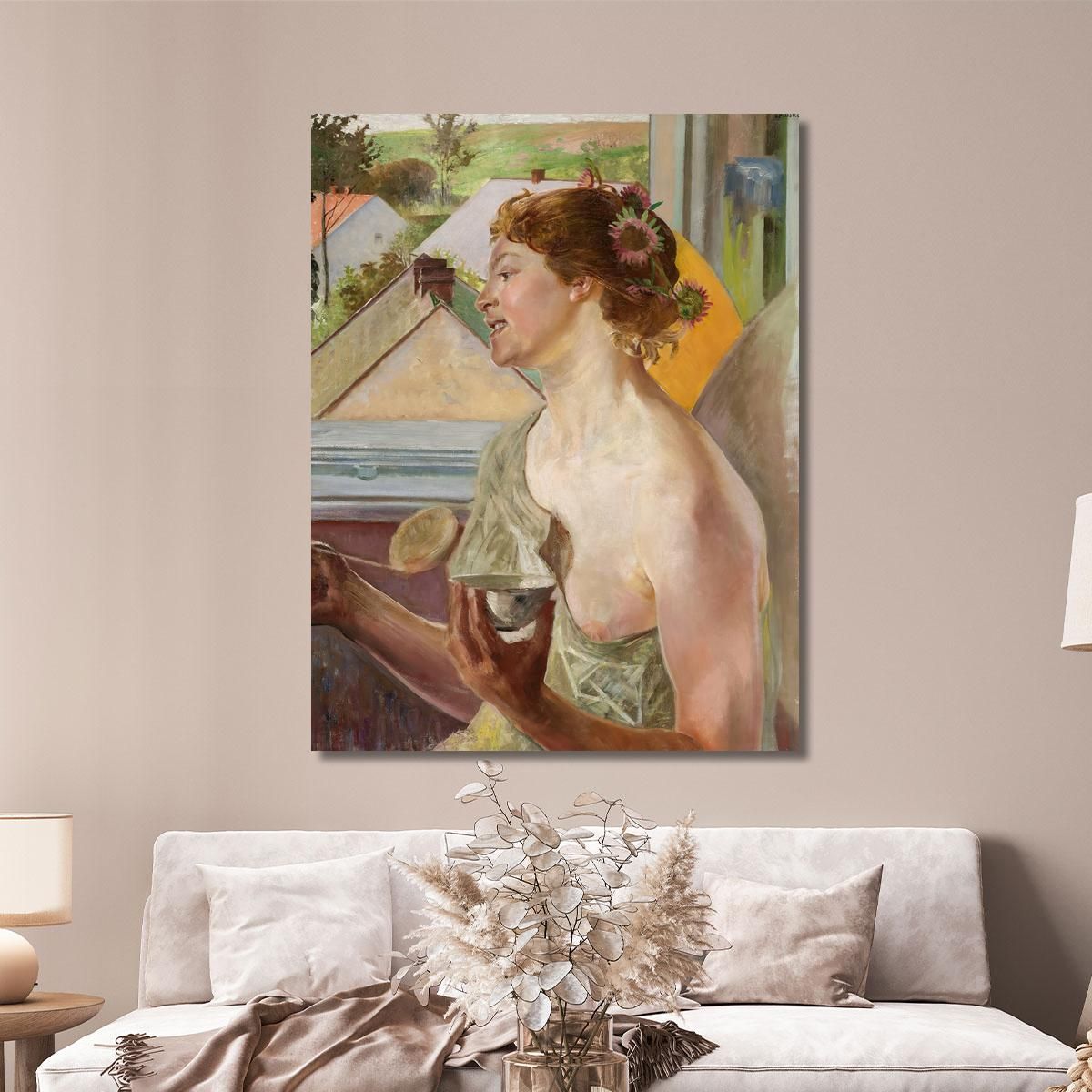 Soap Bubbles (Woman With A Cup) Jacek Malczewski jml121 canvas print 