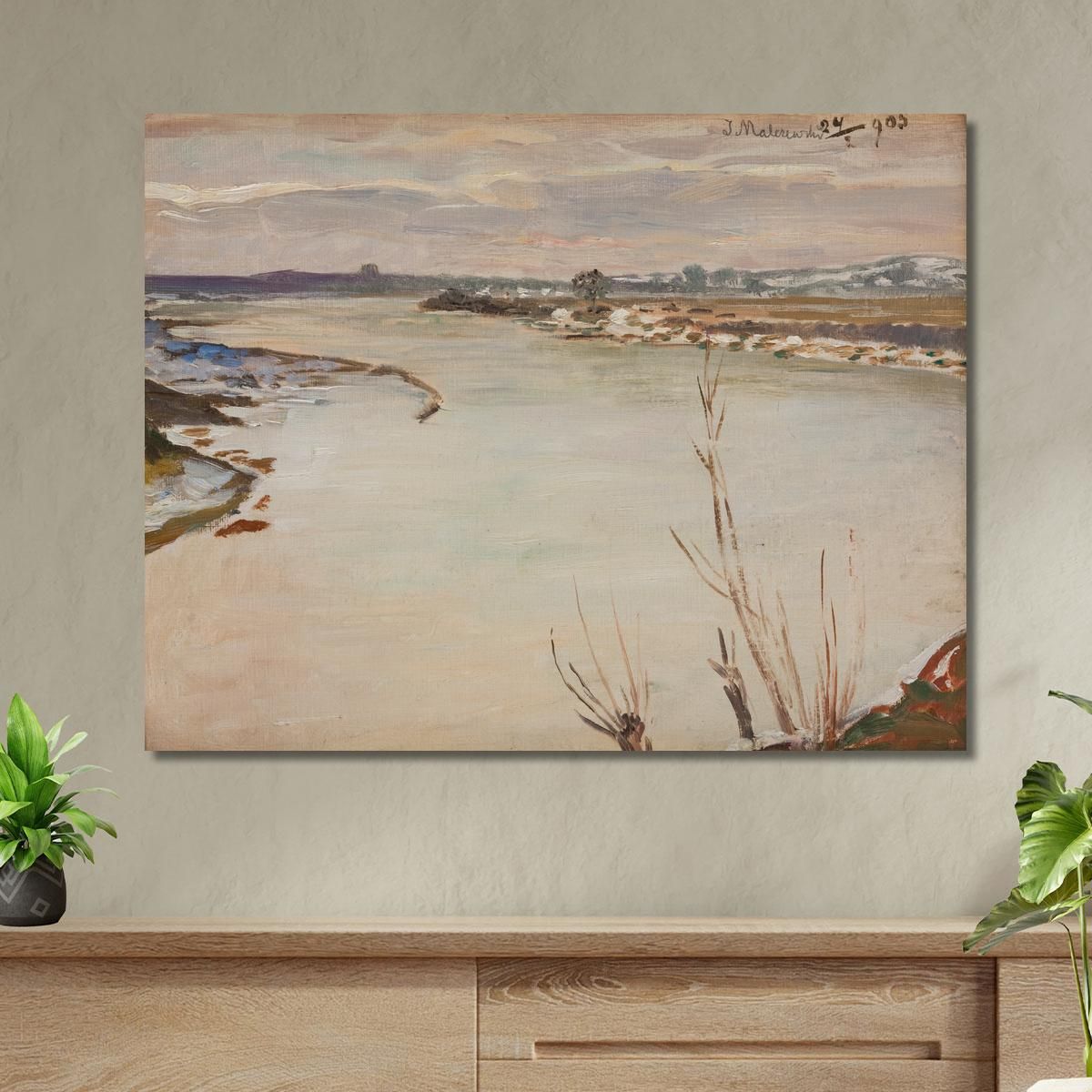 Spring Thaw Jacek Malczewski jml123 canvas print 