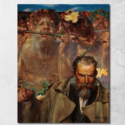 Story Of A Song Portrait Of Adam Asnyk Jacek Malczewski jml128 canvas print 