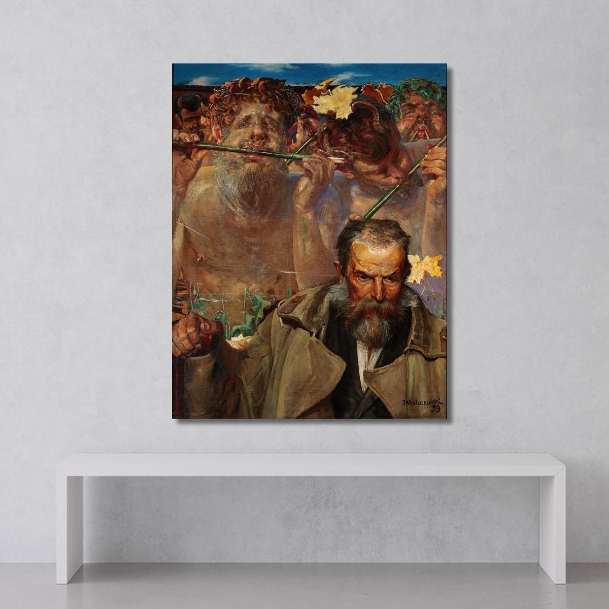 Story Of A Song Portrait Of Adam Asnyk Jacek Malczewski jml128 canvas print 