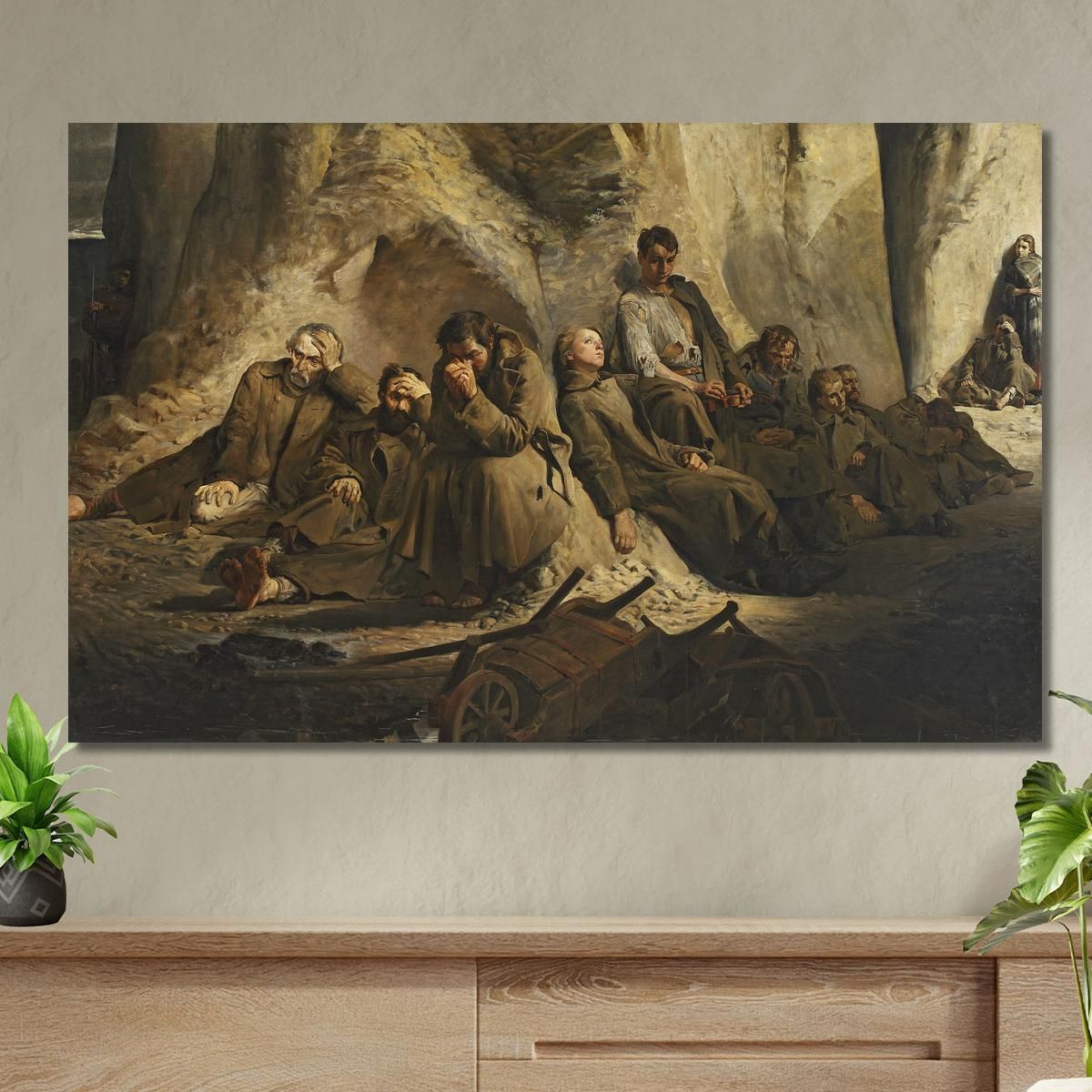 Sunday At The Mine (Rest At The Mine) Jacek Malczewski jml132 canvas print 