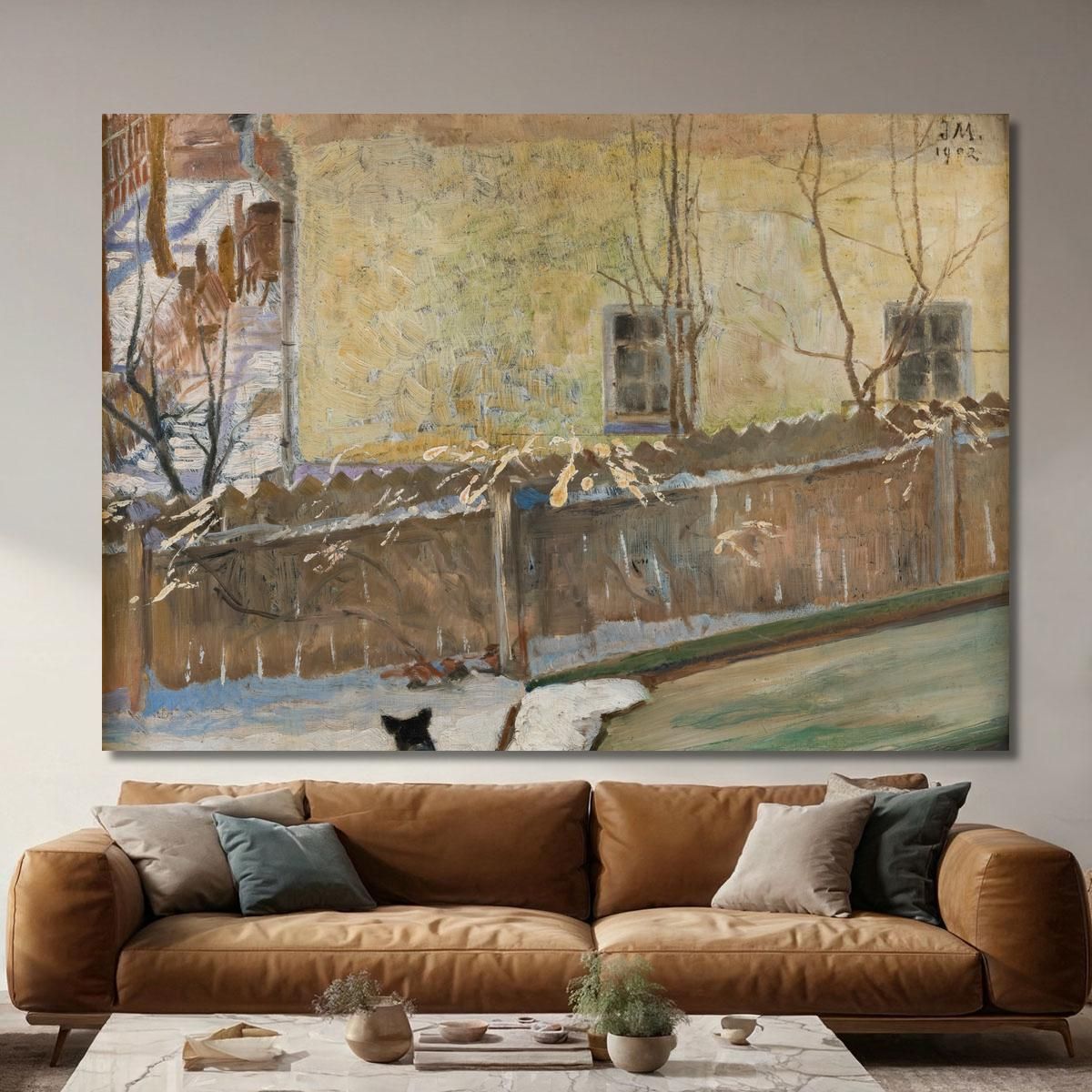 Winter Landscape Jacek Malczewski jml144 canvas print 