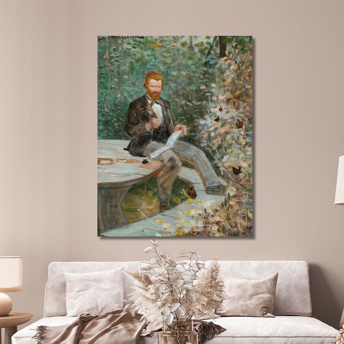 Portrait Of Adolf Dygasinski Jacek Malczewski jml155 canvas print 