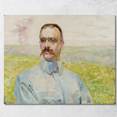 Portrait Of Brigadier Jozef Pilsudski Jacek Malczewski jml156 canvas print 