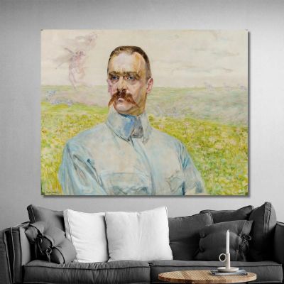 Portrait Of Brigadier Jozef Pilsudski Jacek Malczewski jml156 canvas print 