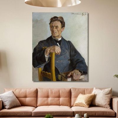 Portrait Of Priest Henryk Radominski Jacek Malczewski jml163 canvas print 