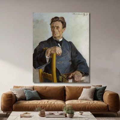 Portrait Of Priest Henryk Radominski Jacek Malczewski jml163 canvas print 