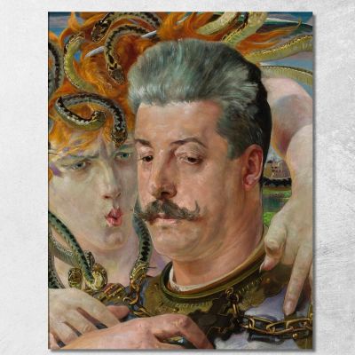 Portrait Of Tadeusz Blotnicki With Medusa Jacek Malczewski jml166 canvas print 