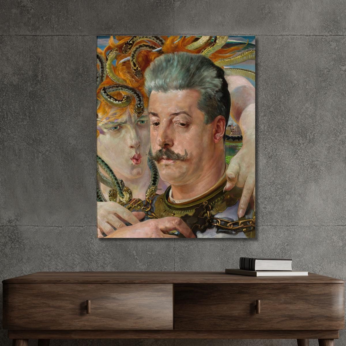 Portrait Of Tadeusz Blotnicki With Medusa Jacek Malczewski jml166 canvas print 