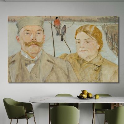 Portrait Of Waclaw Karczewski And Helena Karczewska Jacek Malczewski jml167 canvas print 