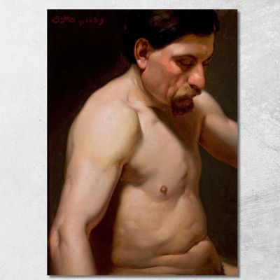 Male Semi-Nude Jan Matejko jmt23 canvas print 
