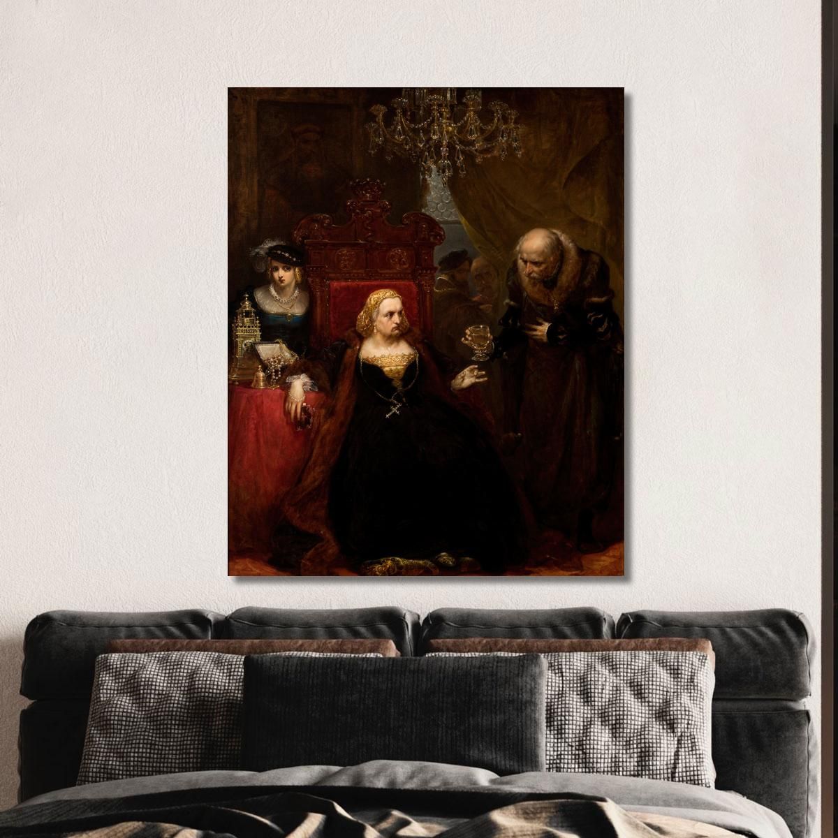 Poisoning Of Queen Bona Jan Matejko jmt25 canvas print 