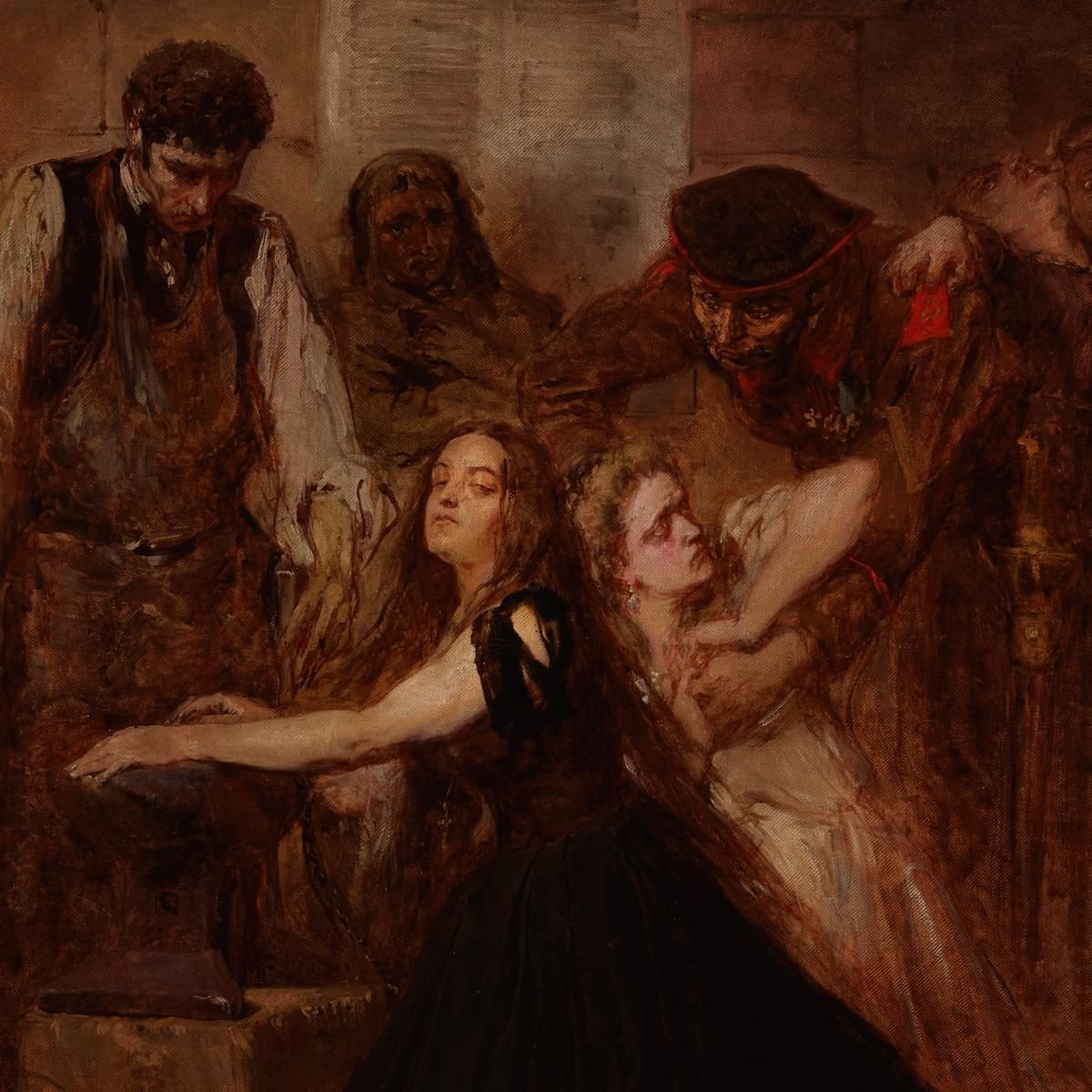 Polonia 1863 Poland Enchained Jan Matejko jmt26 canvas print