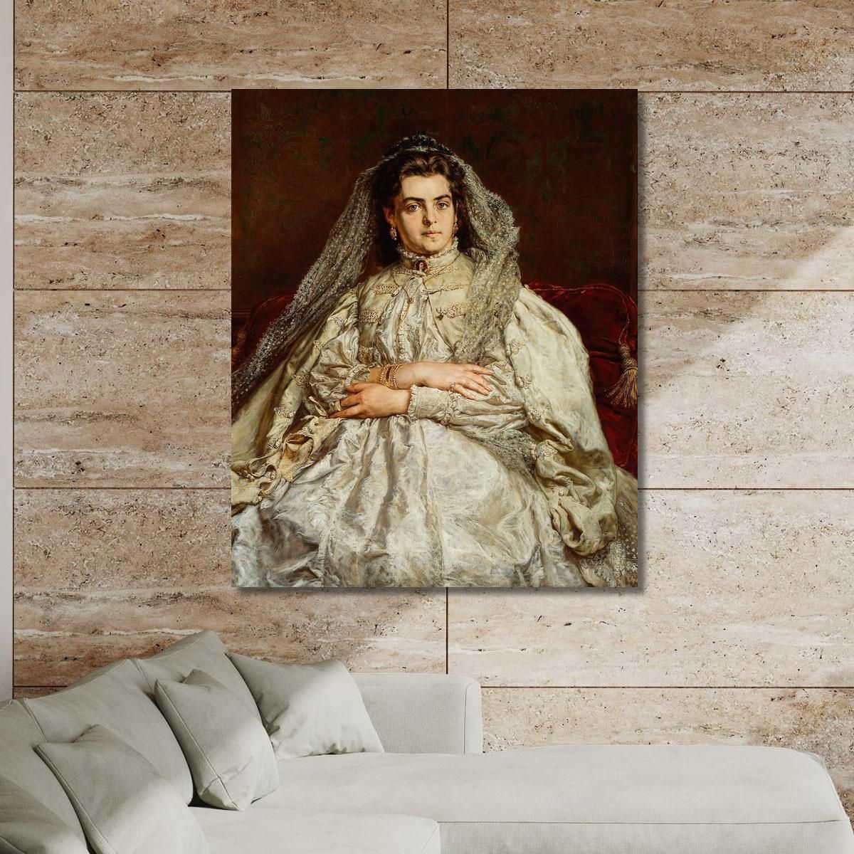 Portrait Of Artist S Wife Teodora Née Giebultowska Jan Matejko jmt30 canvas print 