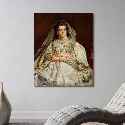 Portrait Of Artist S Wife Teodora Née Giebultowska Jan Matejko jmt30 canvas print 