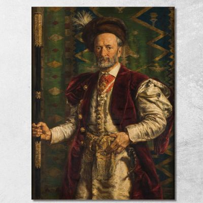 Portrait Of Mikolaj Zyblikiewicz Jan Matejko jmt46 canvas print 