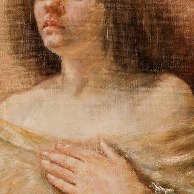 Portrait Study Of A Woman Jan Matejko jmt50 canvas print