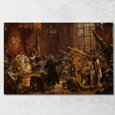 Shuysky Tsars At The Seym Of Warsaw Jan Matejko jmt53 canvas print 