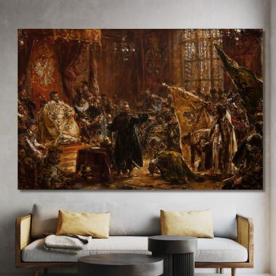 Shuysky Tsars At The Seym Of Warsaw Jan Matejko jmt53 canvas print 