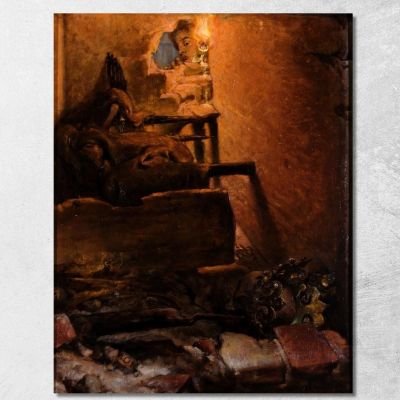 The Interior Of The Tomb Of King Kazimierz Wielki Jan Matejko jmt64 canvas print 