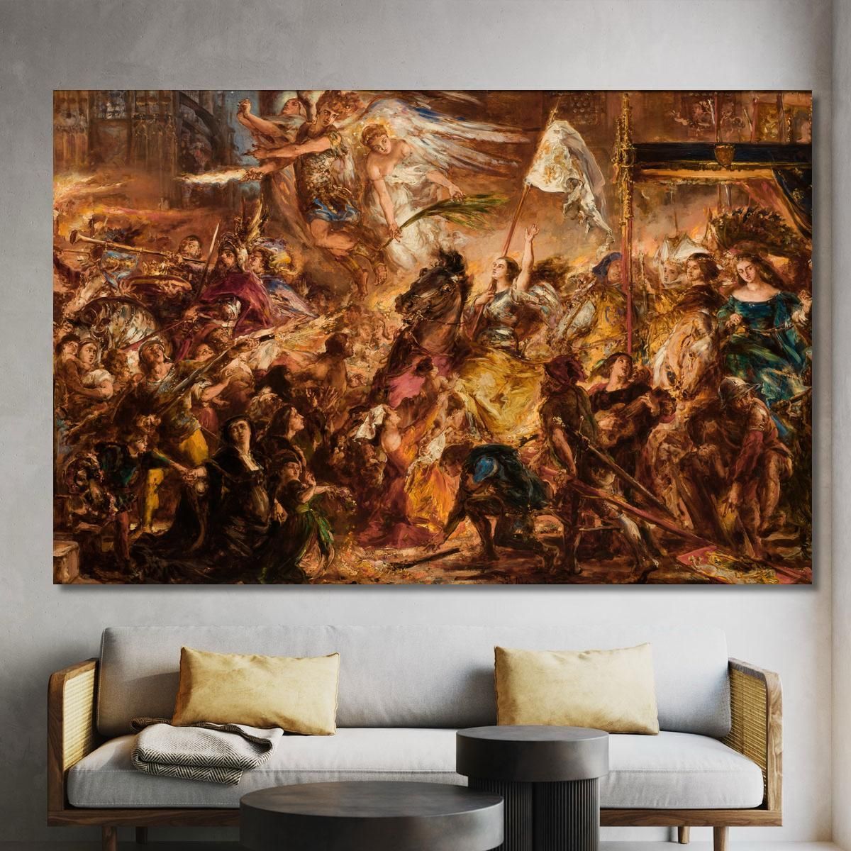 The Maid Of Orleans Jan Matejko jmt65 canvas print 