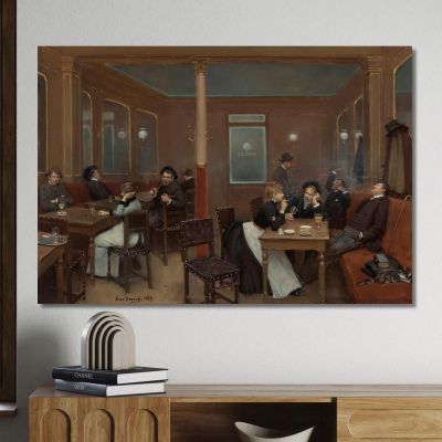 Student Brasserie Student Brasserie Jean Béraud jbr9 canvas print 