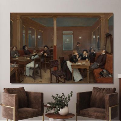 Student Brasserie Student Brasserie Jean Béraud jbr9 canvas print 