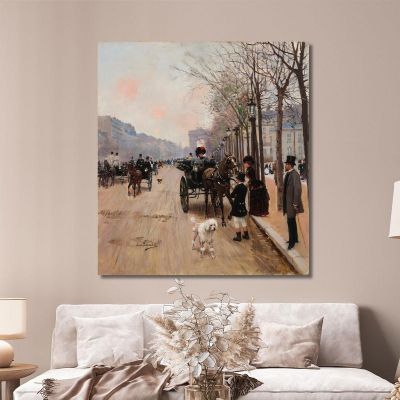 Champs-Élysées Jean Béraud jbr10 canvas print 