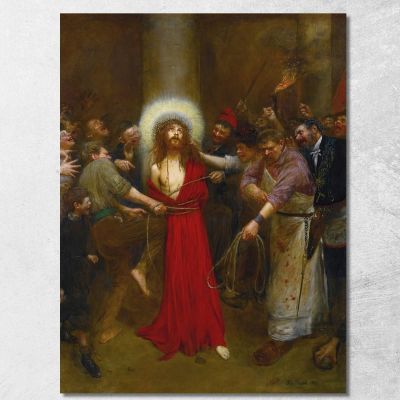 Christ Bound To The Column Jean Béraud jbr11 canvas print 