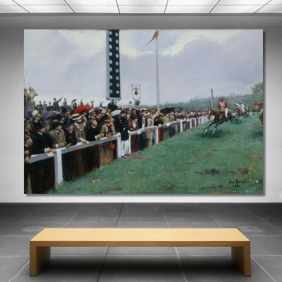 Races At Longchamp The Finish At The Post Jean Béraud jbr14 canvas print 