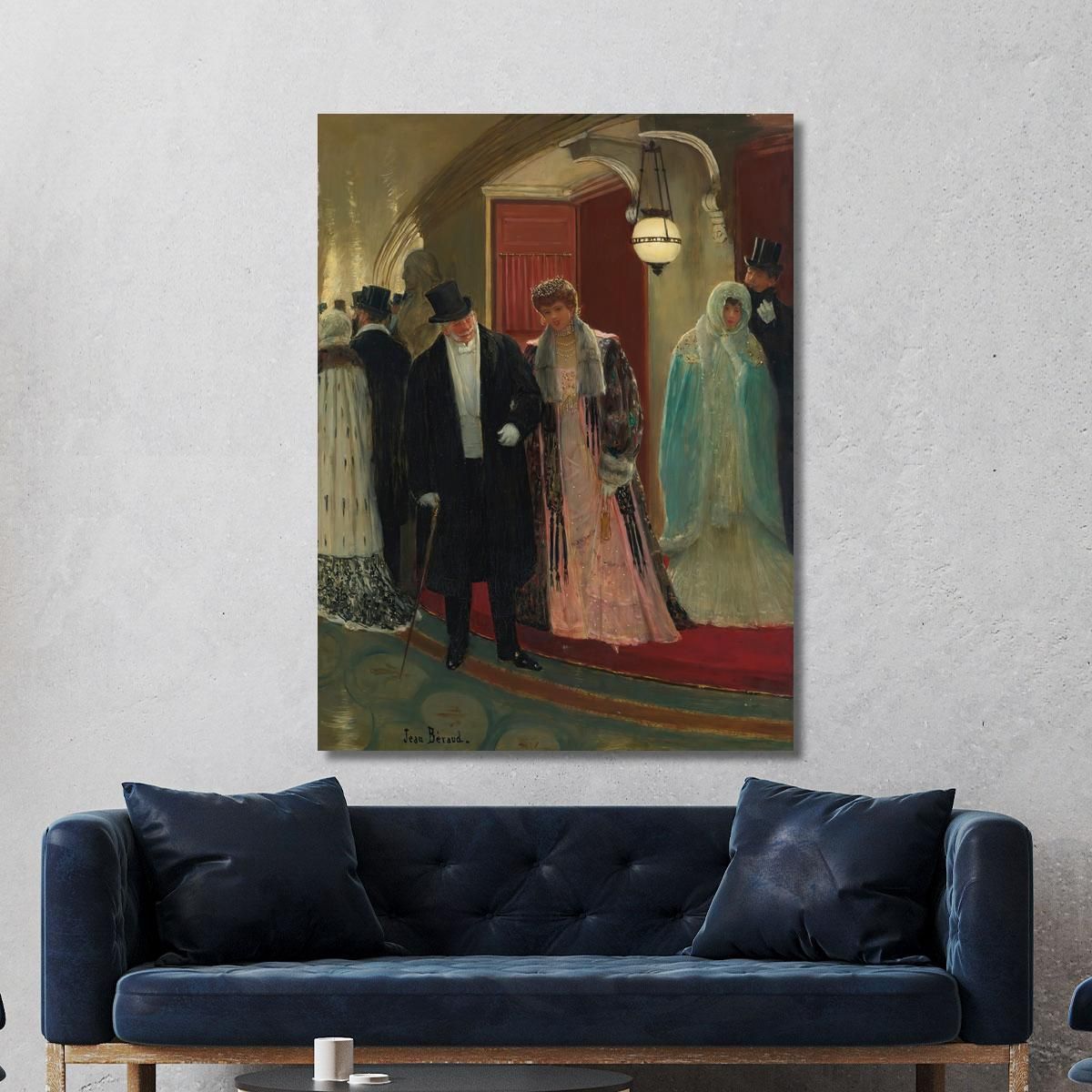 Exit From The Loge Of The Opera Jean Béraud jbr22 canvas print 