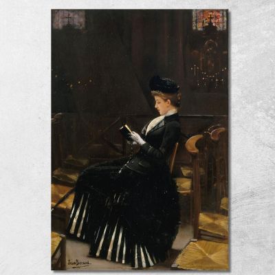 Woman Praying Jean Béraud jbr25 canvas print 