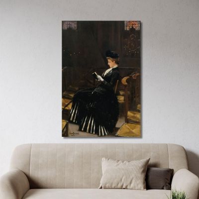 Woman Praying Jean Béraud jbr25 canvas print 