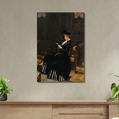 Woman Praying Jean Béraud jbr25 canvas print 