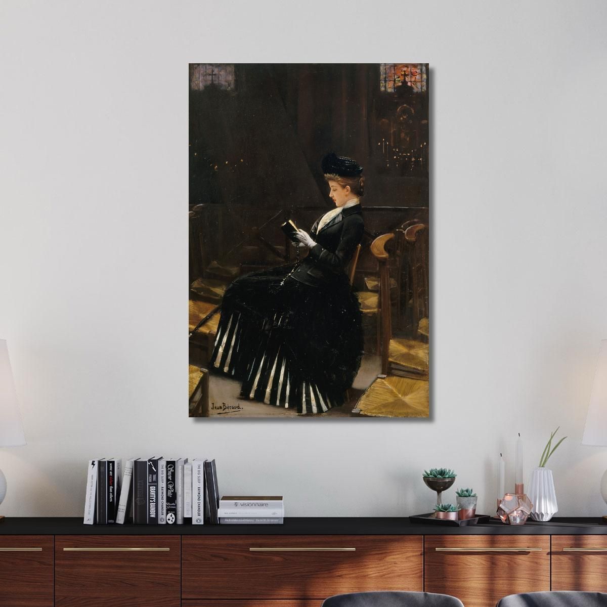 Woman Praying Jean Béraud jbr25 canvas print 