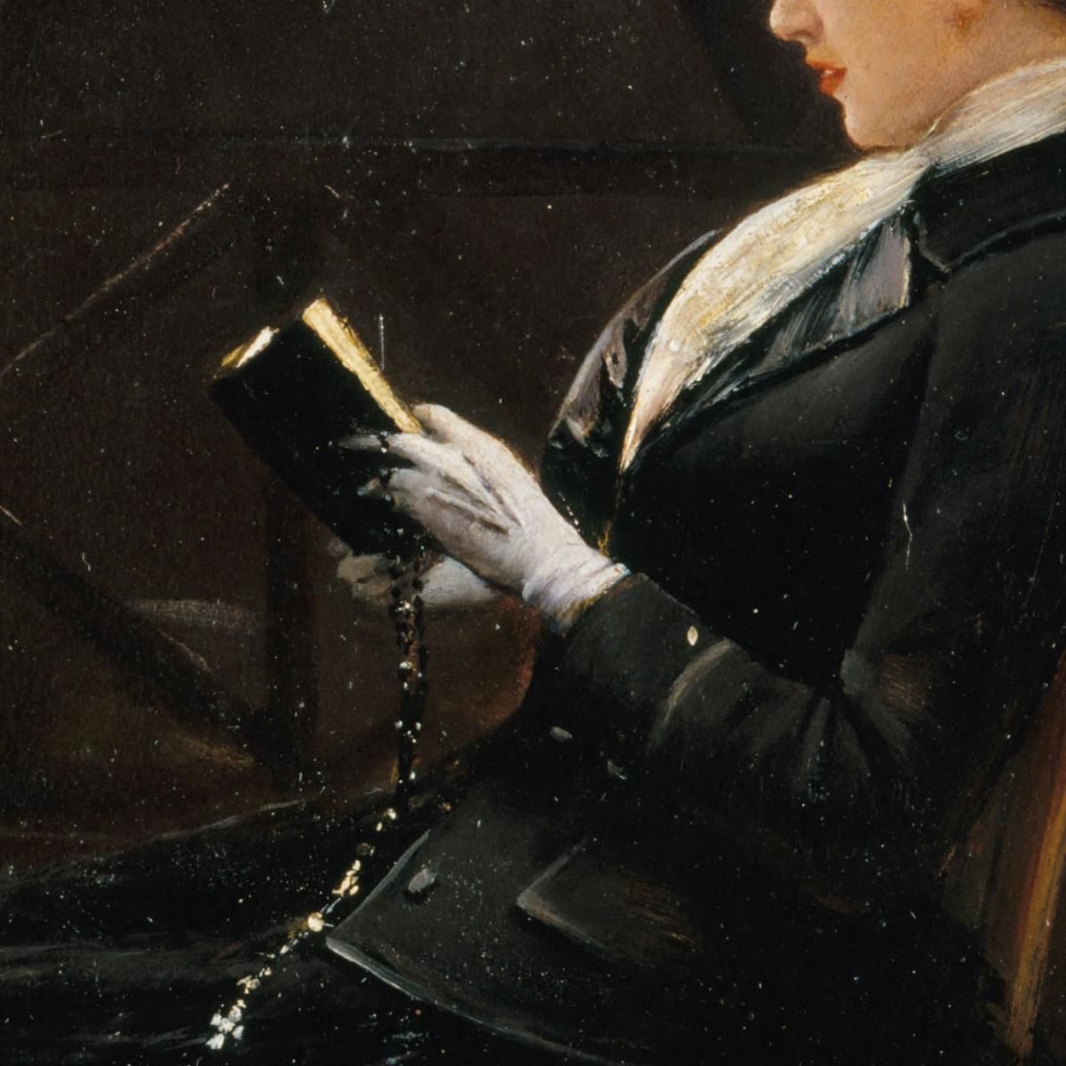 Woman Praying Jean Béraud jbr25 canvas print