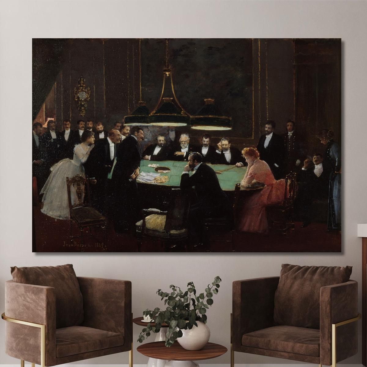 The Game Room Jean Béraud jbr40 canvas print 
