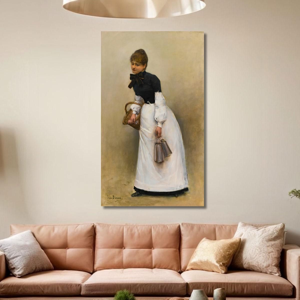 The Servant The Little Milkmaid Jean Béraud jbr42 canvas print 