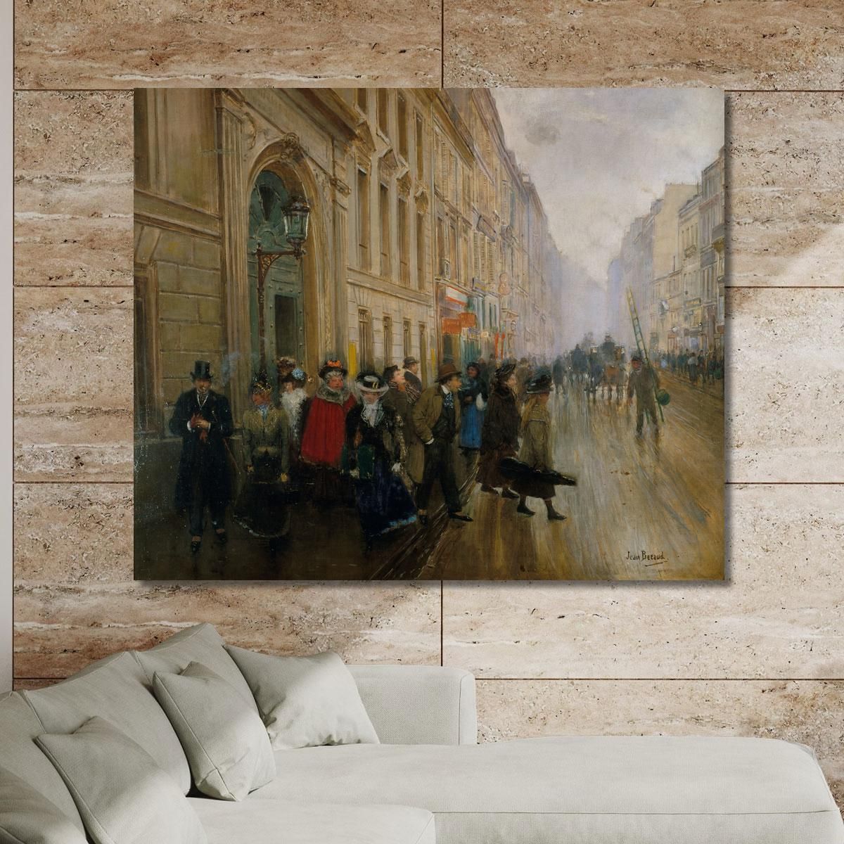 Leaving The Music Conservatory Jean Béraud jbr43 canvas print 