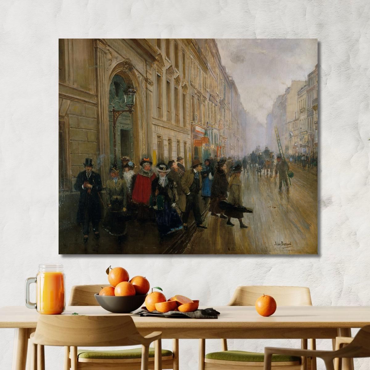 Leaving The Music Conservatory Jean Béraud jbr43 canvas print 