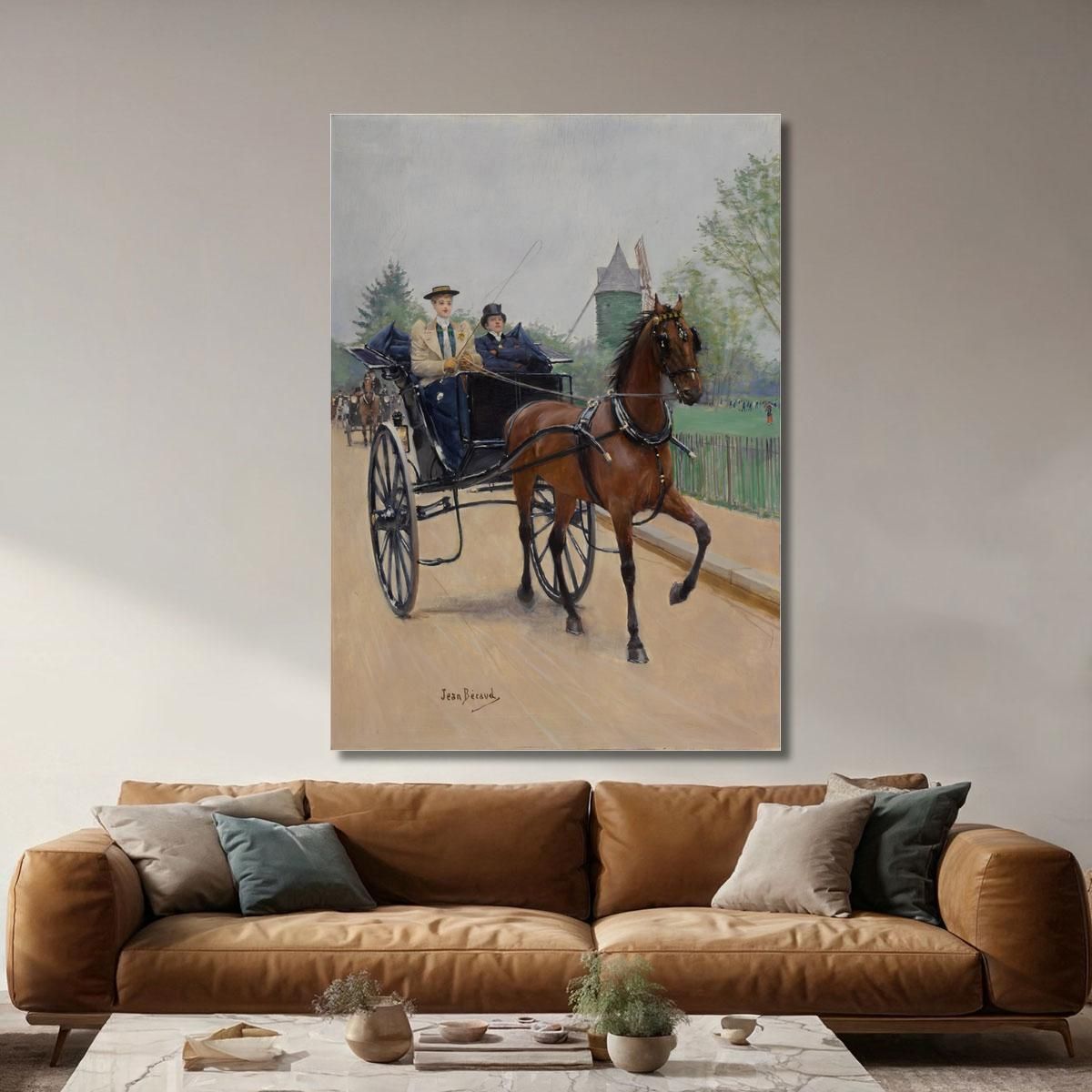 Le Buggy Jean Béraud jbr54 canvas print 