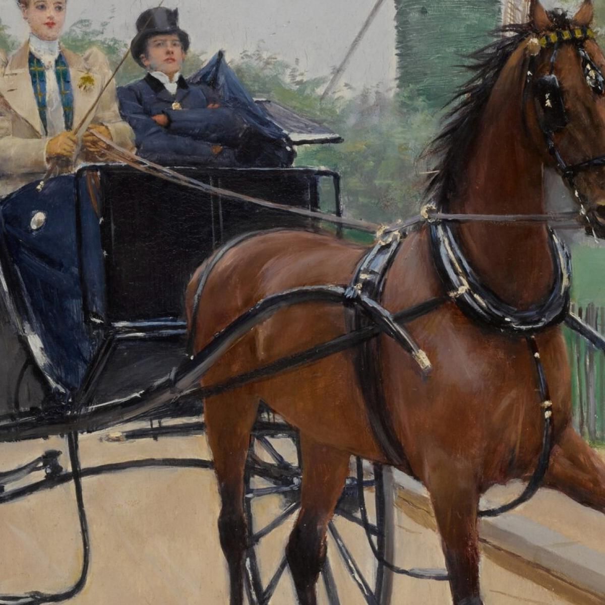 Le Buggy Jean Béraud jbr54 canvas print