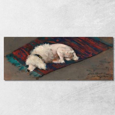 The White Poodle Jean Béraud jbr56 canvas print 