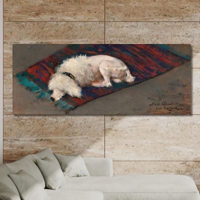 The White Poodle Jean Béraud jbr56 canvas print 
