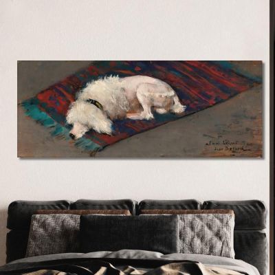 The White Poodle Jean Béraud jbr56 canvas print 