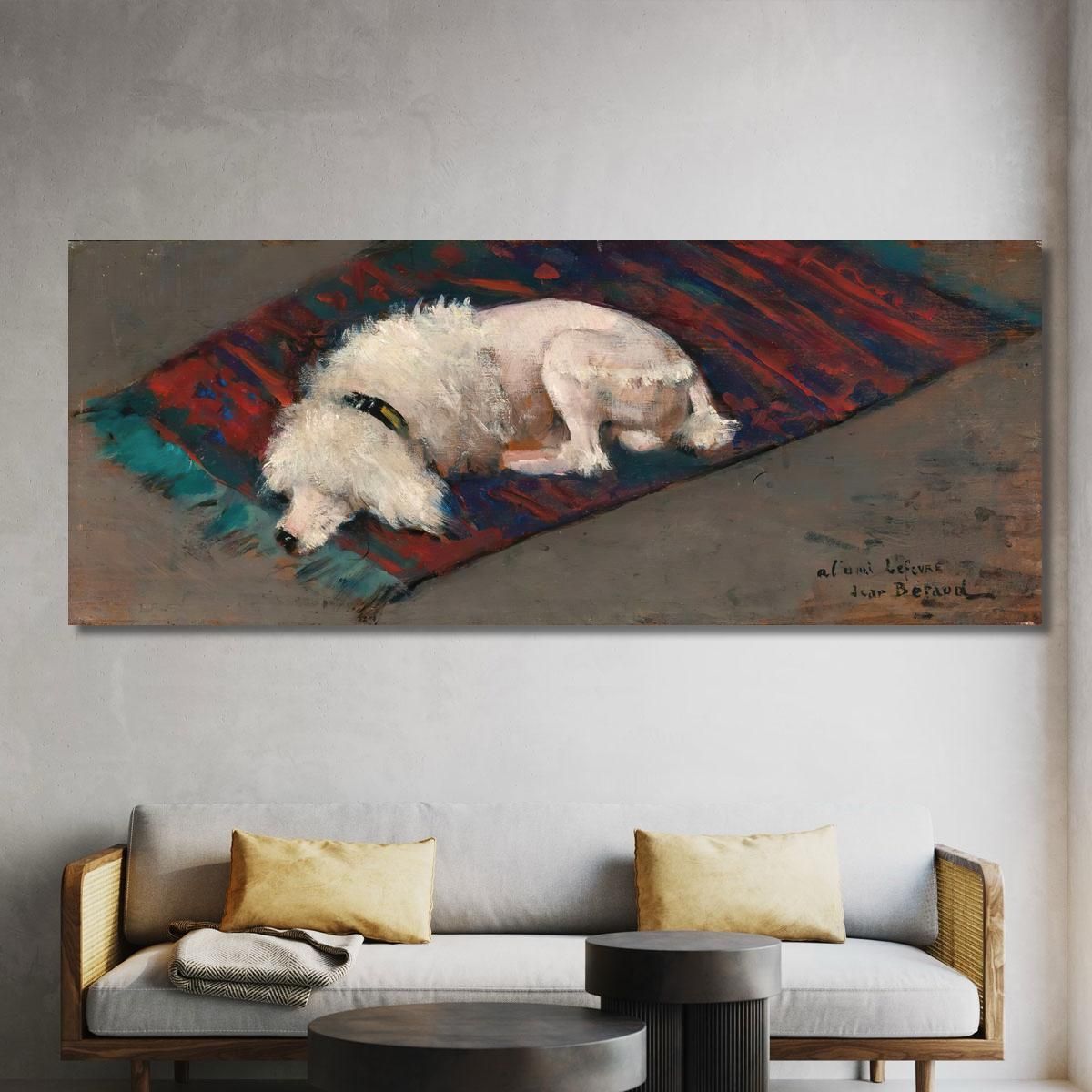 The White Poodle Jean Béraud jbr56 canvas print 