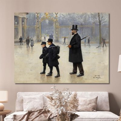 Monceau Park Jean Béraud jbr61 canvas print 