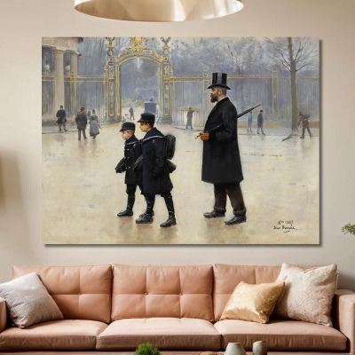 Monceau Park Jean Béraud jbr61 canvas print 